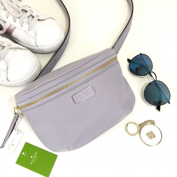 kate spade Handbags - Kate Spade Bag Belt Dawn Nylon in Icy Lavender
